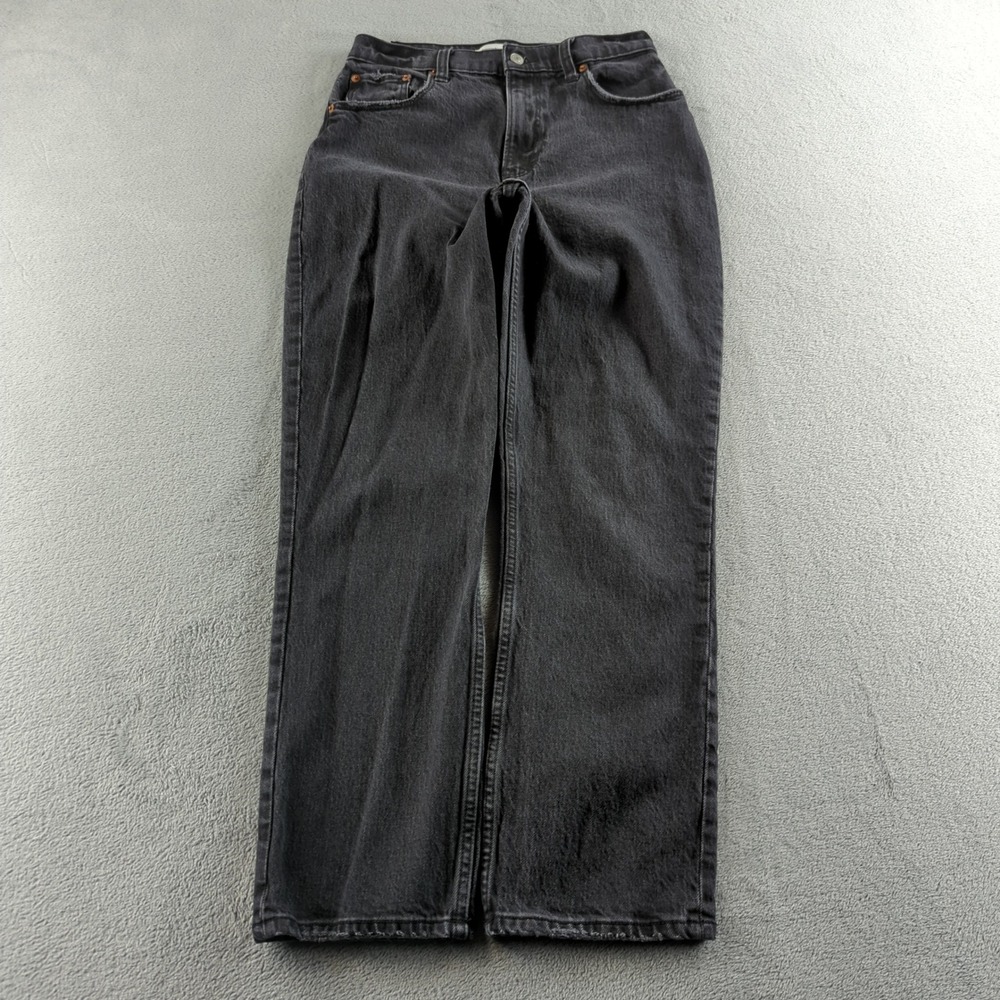 Abercrombie & Fitch Curve Love Jeans 27 Black 90s Straight Ultra High Rise Grung